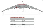 Лист КАМАЗ 14 передний L=280x75x11 55111-2902114-05