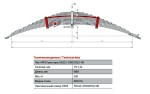 Лист КАМАЗ 10 передний L=680x75x11 55111-2902050-05