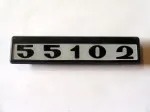 Табличка КАМАЗ на дверь 55102