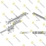 Нож зерновой жатки 3050-25FT L Case CNH 