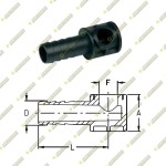 Штуцер A=1/2&quot;, D=13мм, F=7,5 L=40мм концевой для отсечного устройста(GEOline)