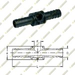 Фитинг (штуцер) A=1/2&quot;, D=13мм, F=7,5 L=80мм проходной для корпуса отсечного устройста(GEOline)