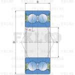 Подшипник шариковый двухрядный 3205B-2RS1 FKL