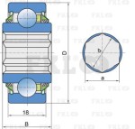 Подшипник шариковый W208PP16 FKL