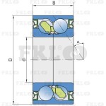 Подшипник шариковый двухрядный 357234A FKL