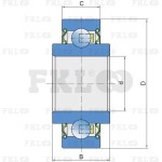 Подшипник шариковый 204KRR FKL