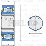 Подшипник шариковый SL53-014-2T FKL