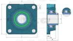 Подшипниковый узел LEFG210-TDT FKL