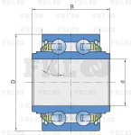 Подшипник шариковый двухрядный 5206KPP3 FKL