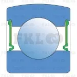 Подшипник шариковый 6209-2RS.K.C3 FKL