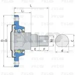 Ступица режущего узла AGRO POINT IL30-100/4T-M24x2 FKL