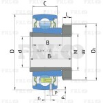 Подшипник шариковый UH207/30-2T.H.T (1680206) FKL