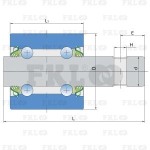 Подшипник шариковый двухрядный VP-16/40/74,5 FKL