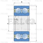 Подшипник шариковый двухрядный 3307B-2RS1 FKL