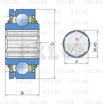 Подшипник шариковый G207 KPP3 AH16 FKL