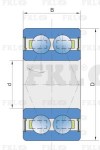 Подшипник шариковый двухрядный 3204B-2RS1 FKL