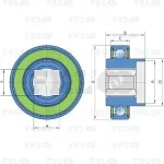 Подшипник шариковый SLE47-16S-2RS FKL