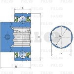 Подшипник шариковый SLU53-012-2T FKL