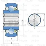 Подшипник шариковый самоустанавливающийся 207KRRB12 FKL