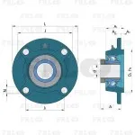 Подшипниковый узел со втулкой LKG212-2F+H2312 FKL