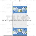 Подшипник шариковый двухрядный 306230 FKL