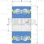 Подшипник шариковый двухрядный SL3303-2S FKL