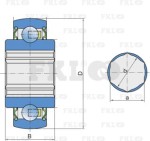 Подшипник шариковый 204KRRB2 FKL