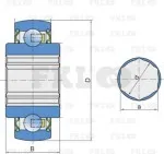 Подшипник шариковый 204KRRB2 FKL