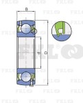 Подшипник шариковый US207-2S.T.C20 FKL