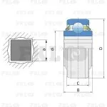 Подшипник шариковый W208PPB12 FKL