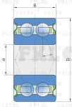 Подшипник шариковый двухрядный SL3303-2S FKL