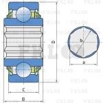 Подшипник шариковый W208PP16 FKL