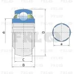 Подшипник шариковый самоустанавливающийся 209KPPB2 FKL