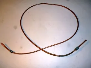Трубка ГАЗ сцепления ГАЗель с 406дв/3307 (160см) медная 3302-1602580