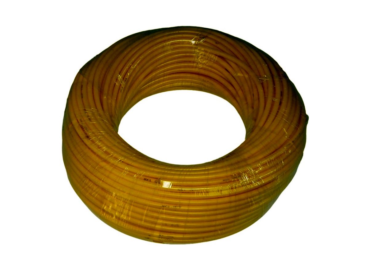 Трубка ПВХ  8х1.0 (полиамид) тормозная (РЕ), желтая