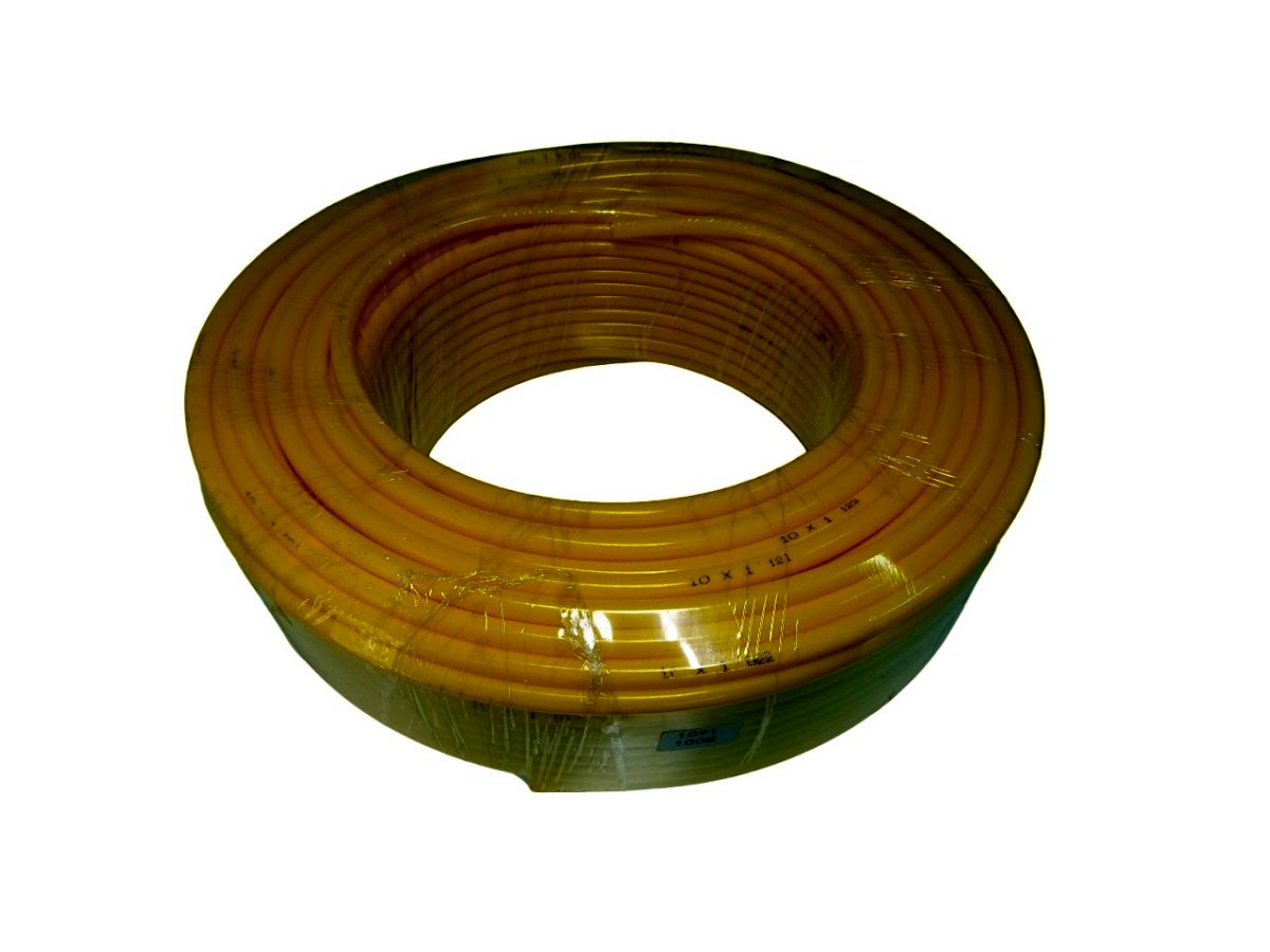 Трубка ПВХ 10х1 (полиамид) тормозная (РА6) желтая