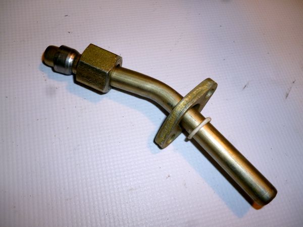 Трубка КАМАЗ охлаждающей жидкости 2-х цил.компрессора 740-3509283 с фланцем (сталь)