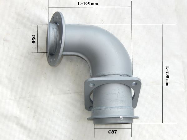 Патрубок турбокомпрессора КАМАЗ и металлорукава 54115-1203010-60