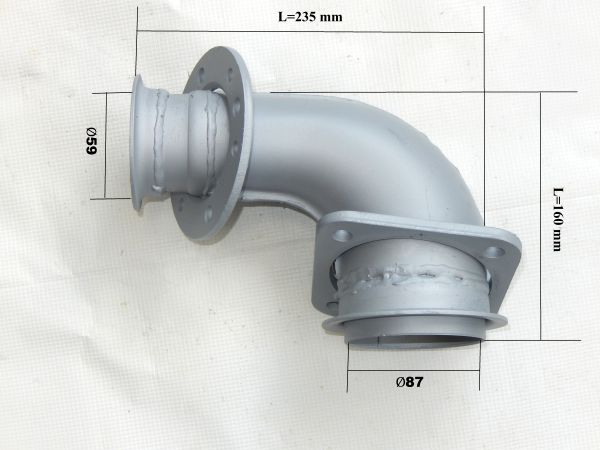 Патрубок турбокомпрессора КАМАЗ и металлорукава 54115-1203010-20