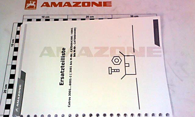 Каталог запасных частей "CATROS 3001-600 MH439 AMAZONE