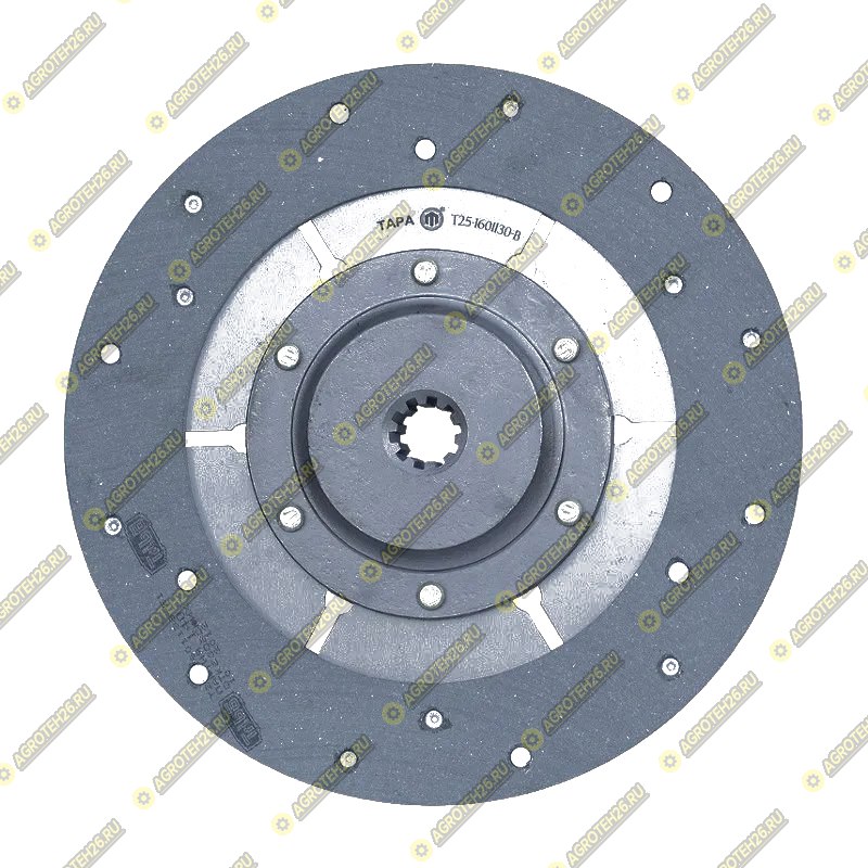 Диск ведомый главной муфты сцепления Т-40 (10 шлиц.) (ТАРА)