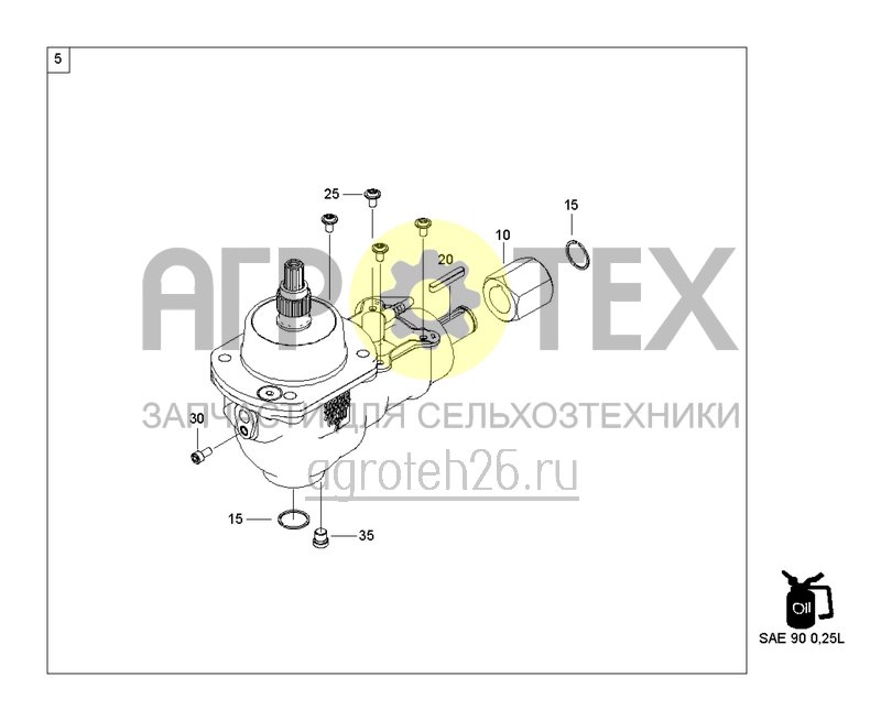 Чертеж  Механический редуктор CFC (ETB-0000000363) 