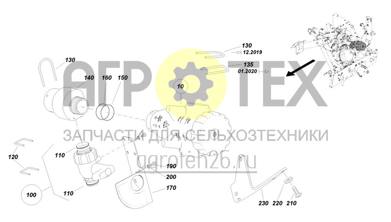  Блок фильтра напорных линий для Super CP (ETB-0000000524)  (№10 на схеме)