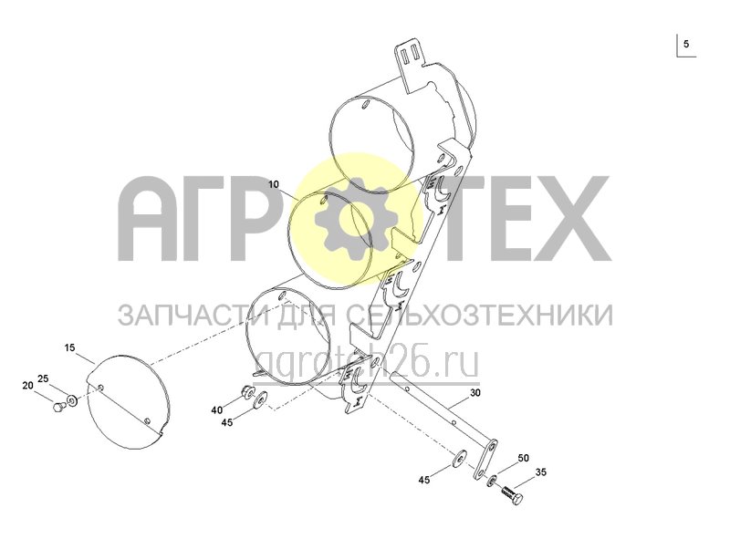 Чертеж  Дроссельная трубка 3 трубки (ETB-0000000530) 