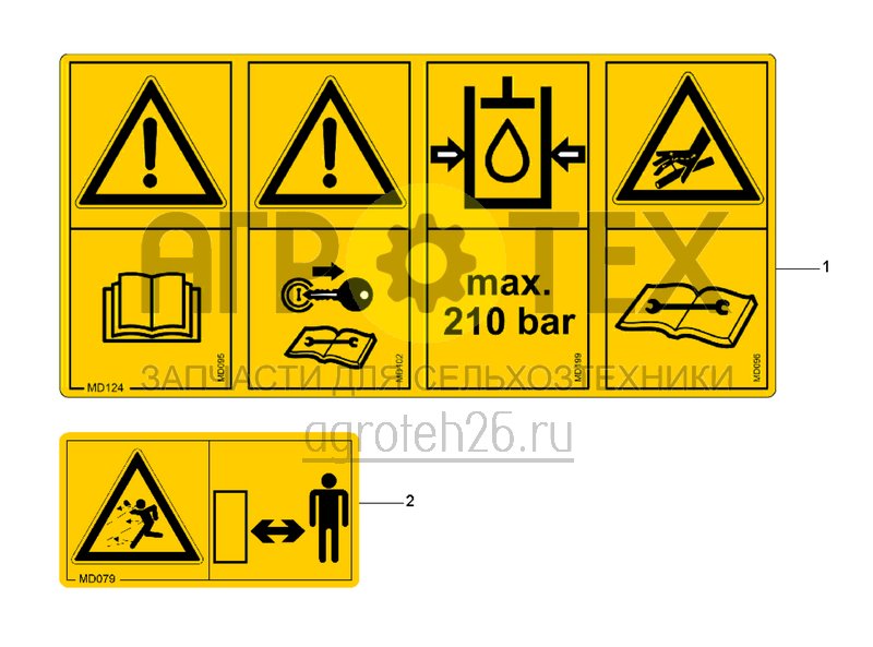 Чертеж  Предупреждающие знаки (2) (ETB-0000000636) 