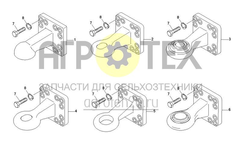 Чертеж  Сцепные петли (ETB-0000000648) 