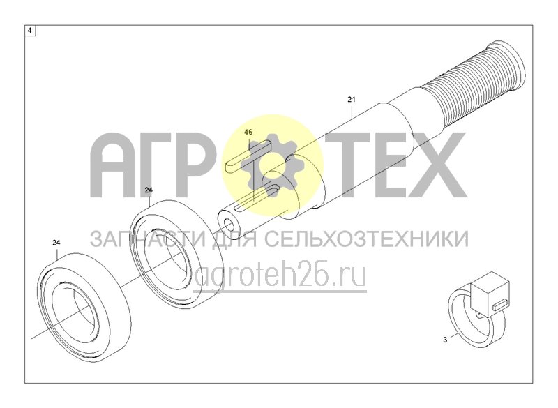 Чертеж  Механический привод вентилятора 540 об/мин (3) (ETB-0000000698) 