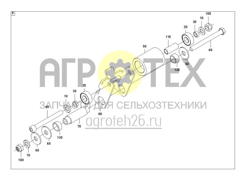  Механический привод вентилятора 710 об/мин (4) (ETB-0000000749)  (№130 на схеме)