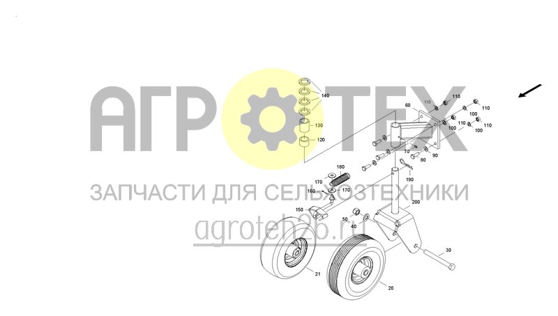  Рулевое колесо (ETB-0000000784)  (№20 на схеме)