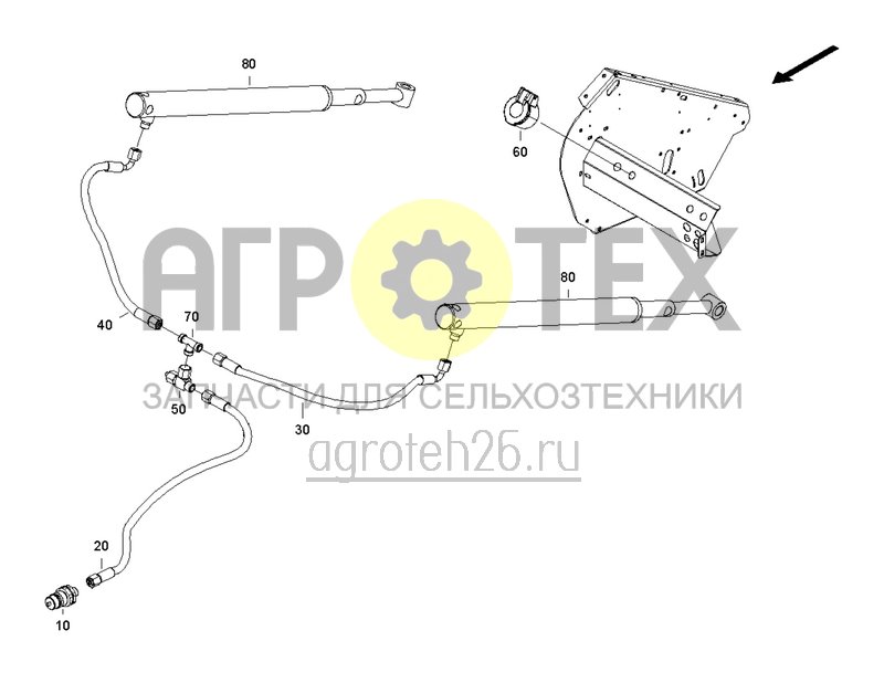 Чертеж  Гидравлика GH 1500, GH 1800 / исполнение ОД (ETB-0000000808) 